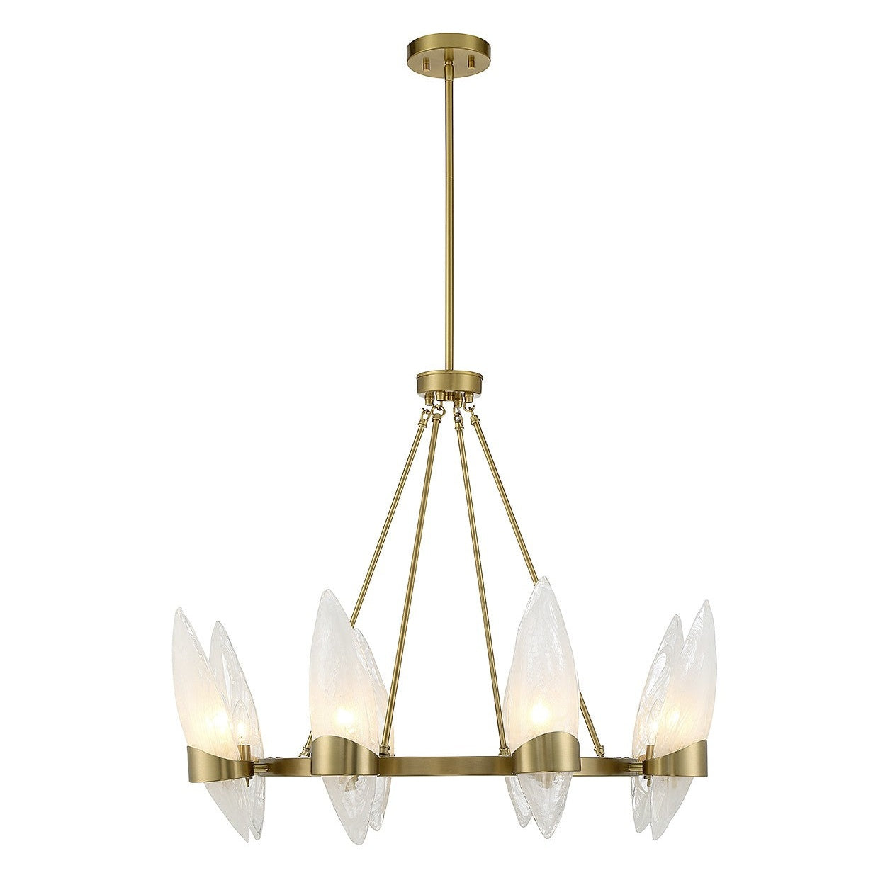 Savoy House - 1-5502-8-322 - Eight Light Chandelier - Nouvel - Warm Brass
