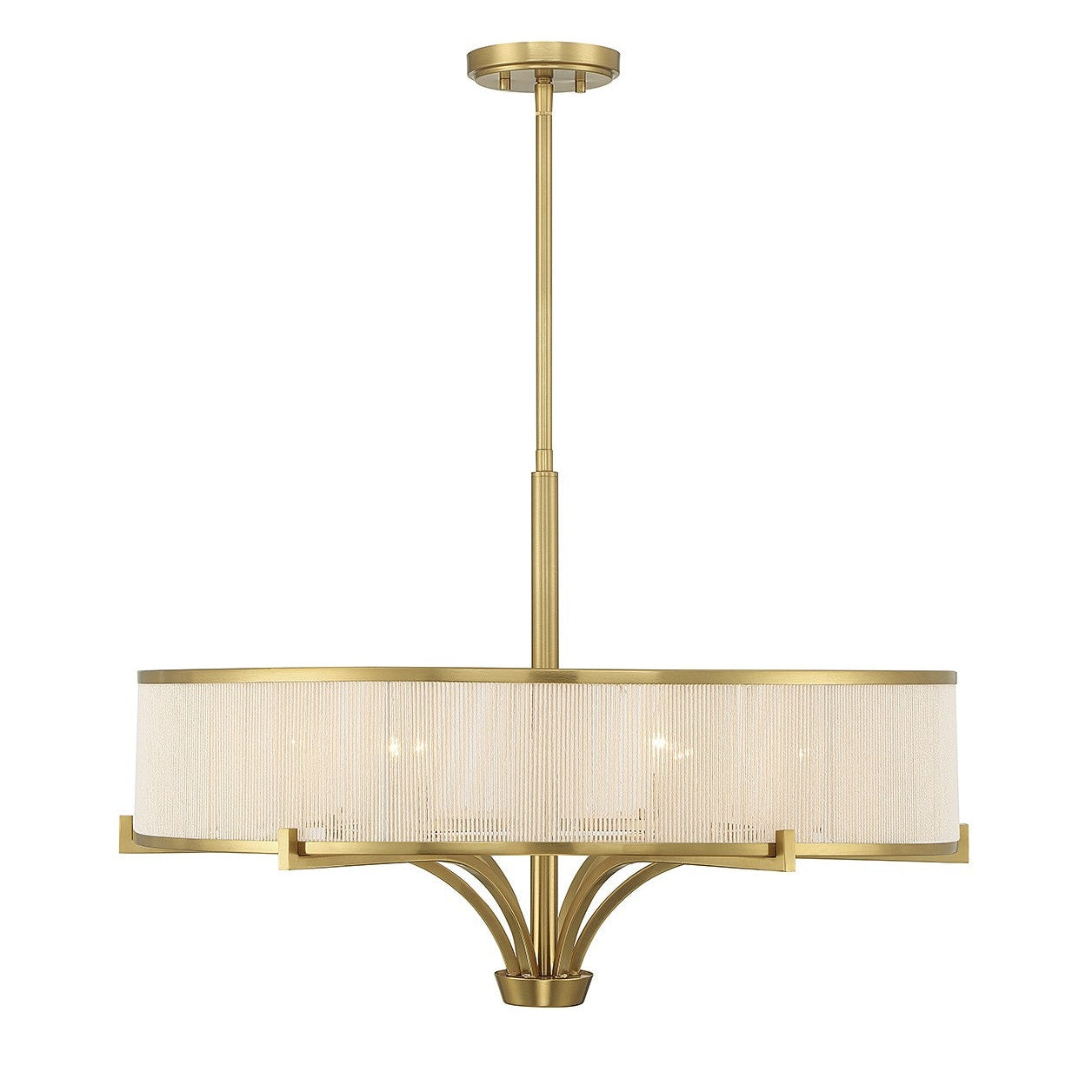 Savoy House - 1-7752-6-322 - Six Light Chandelier - Wynwood - Warm Brass