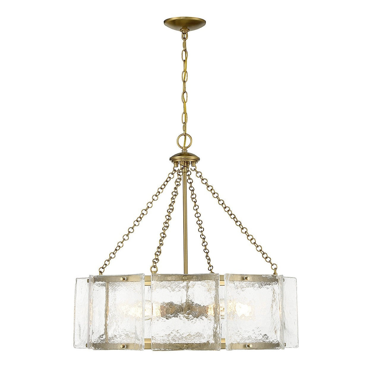 Savoy House - 1-8200-5-322 - Five Light Pendant - Genry - Warm Brass