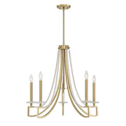 Savoy House - 1-8803-5-322 - Five Light Chandelier - Helen - Warm Brass