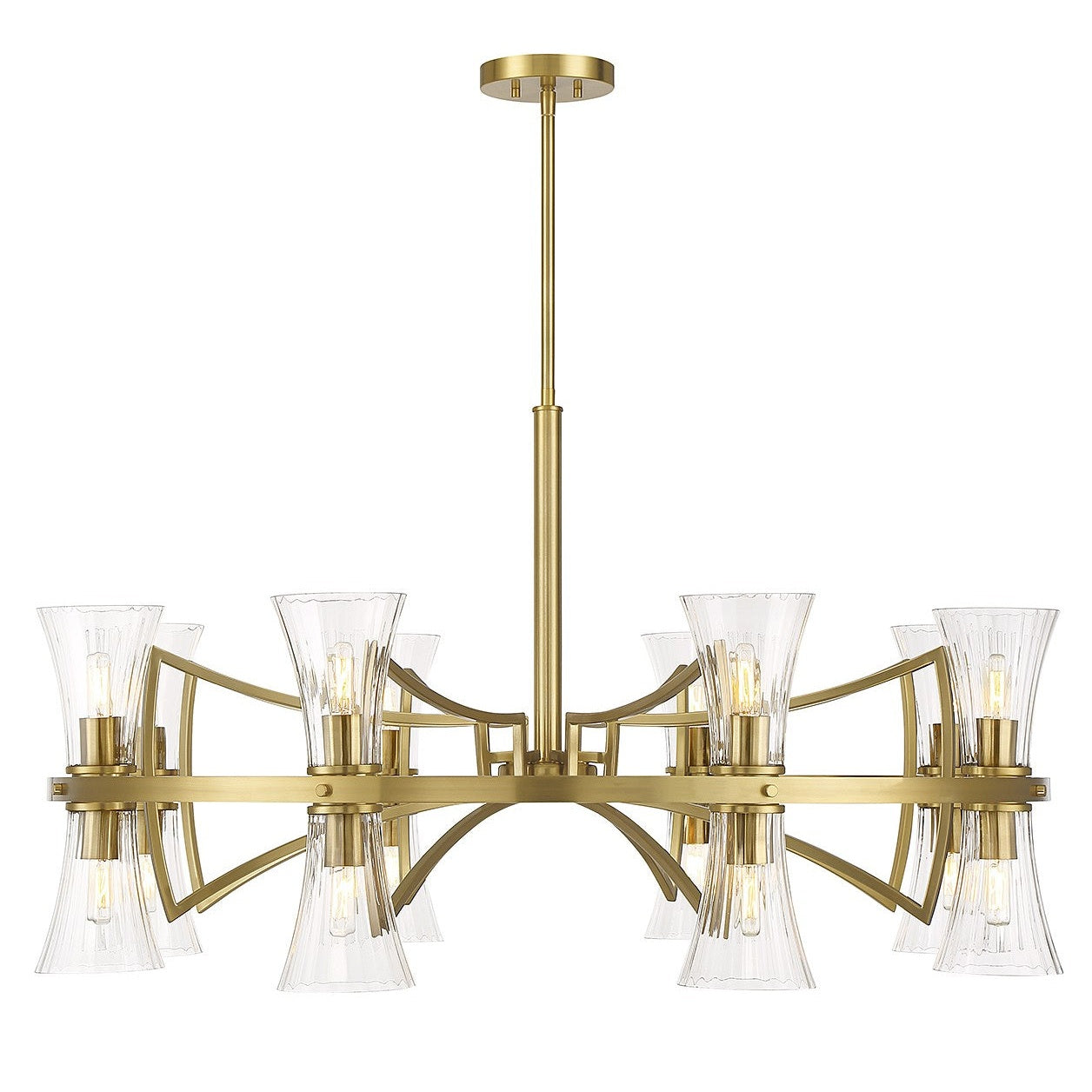 Savoy House - 1-9705-16-322 - 16 Light Chandelier - Bennington - Warm Brass