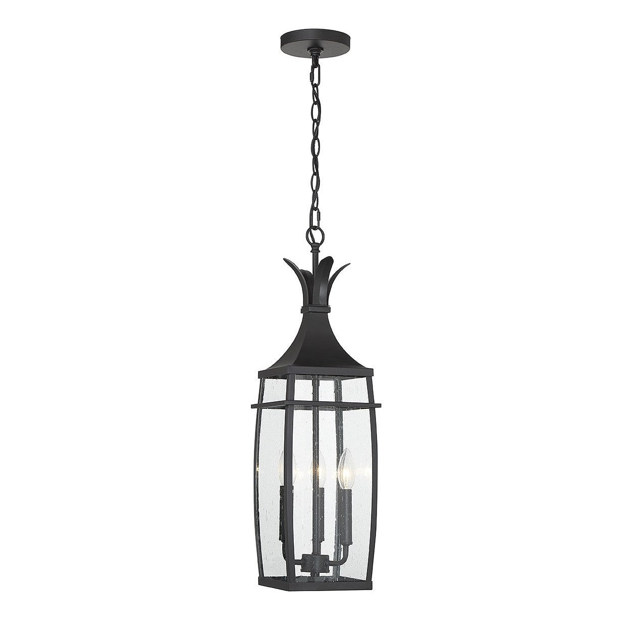 Savoy House - 5-763-BK - Three Light Outdoor Hanging Lantern - Montpelier - Matte Black
