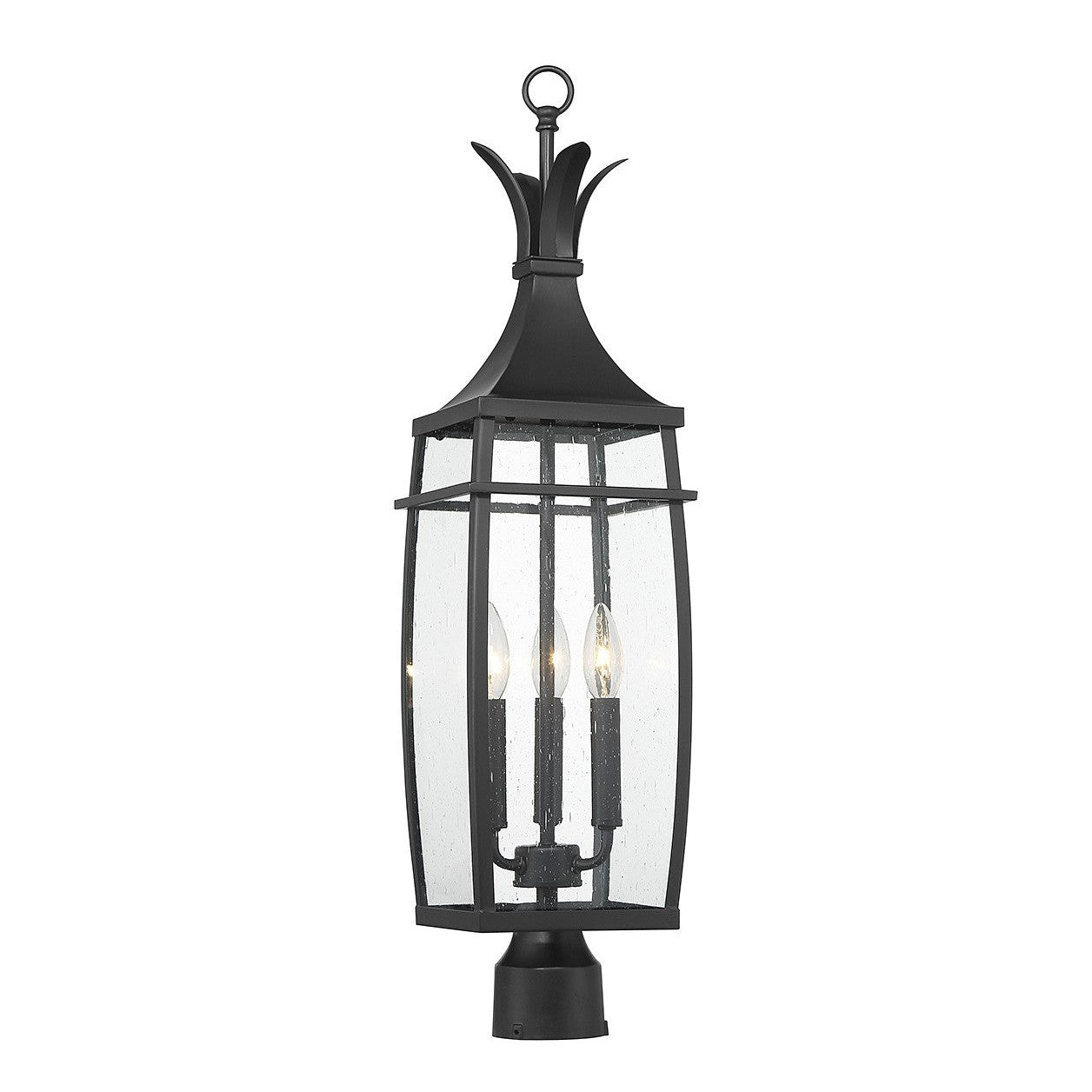 Savoy House - 5-769-BK - Three Light Outdoor Post Lantern - Montpelier - Matte Black
