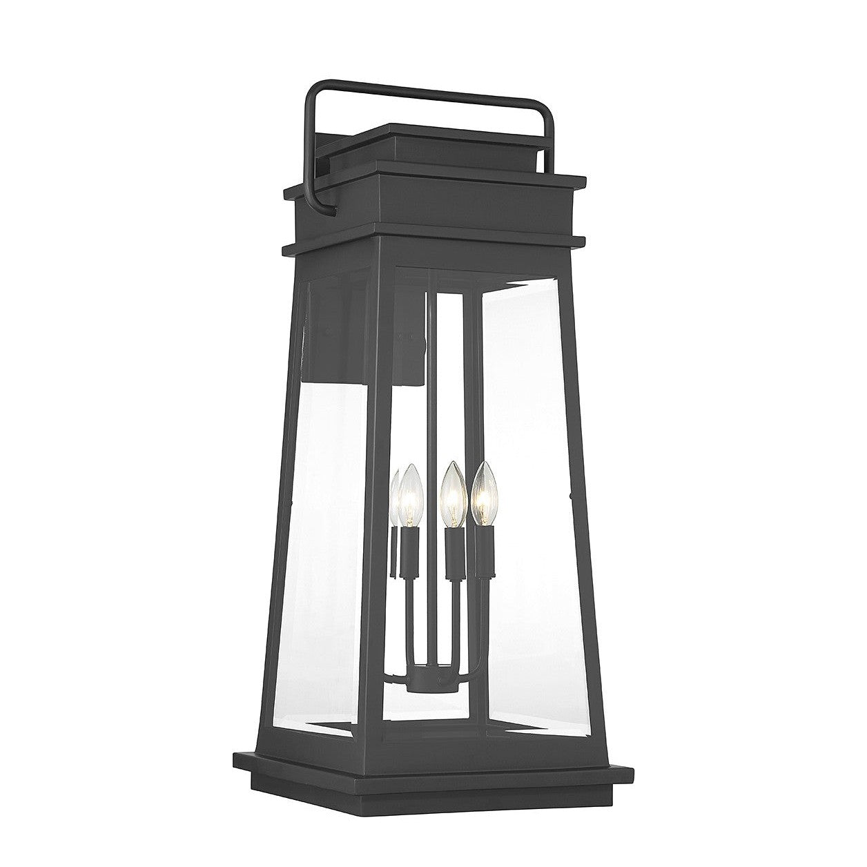 Savoy House - 5-815-BK - Four Light Outdoor Wall Lantern - Boone - Matte Black