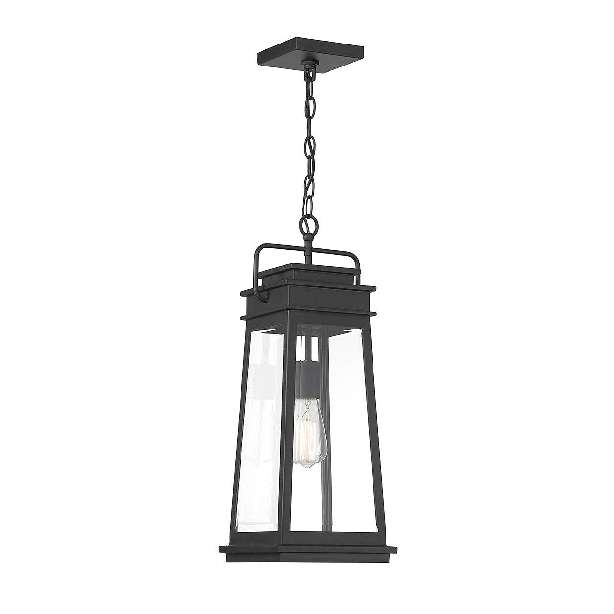 Savoy House - 5-816-BK - One Light Outdoor Hanging Lantern - Boone - Matte Black