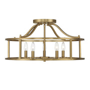 Savoy House - 6-1679-5-322 - Five Light Semi Flush Mount - Stockton - Warm Brass