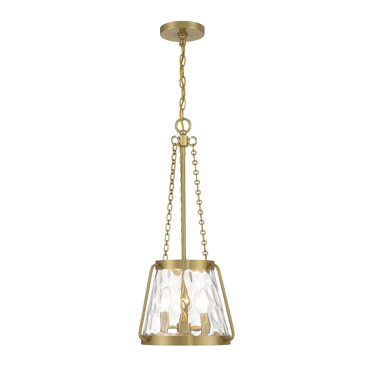 Savoy House - 7-1803-3-322 - Three Light Pendant - Crawford - Warm Brass