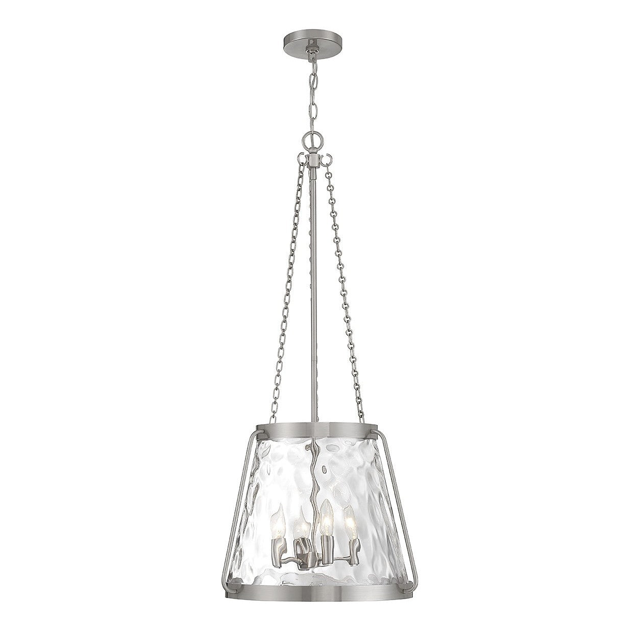 Savoy House - 7-1804-4-SN - Four Light Pendant - Crawford - Satin Nickel