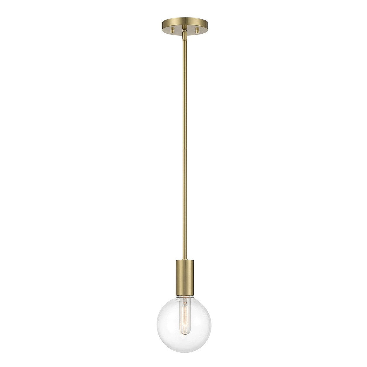 Savoy House - 7-3075-1-322 - One Light Mini Pendant - Wright - Warm Brass