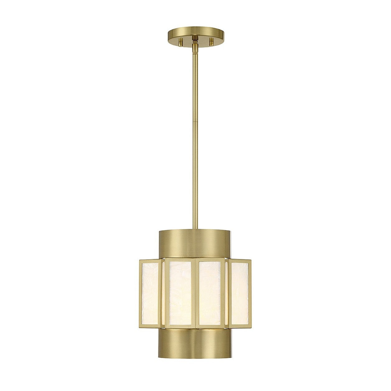 Savoy House - 7-3168-3-322 - Three Light Pendant - Gideon - Warm Brass