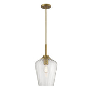 Savoy House - 7-3390-1-322 - One Light Pendant - Carlton - Warm Brass