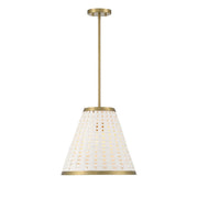 Savoy House - 7-3398-1-322 - One Light Pendant - Aster - Warm Brass