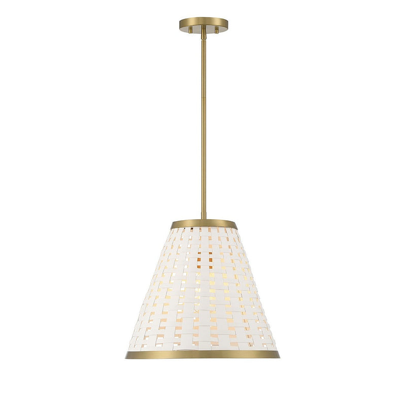Savoy House - 7-3398-1-322 - One Light Pendant - Aster - Warm Brass