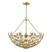 Savoy House - 7-4199-6-171 - Six Light Pendant - Birch - Burnished Brass