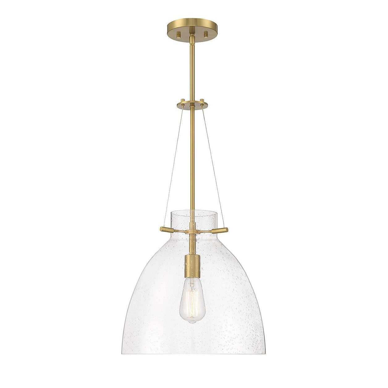 Savoy House - 7-7006-1-322 - One Light Pendant - Foster - Warm Brass