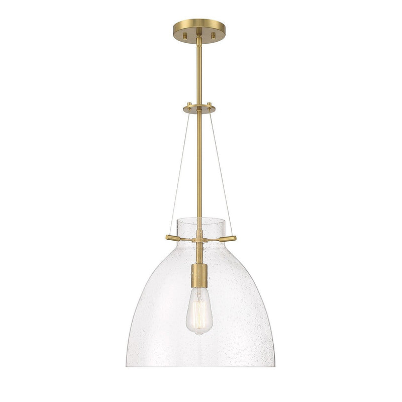 Savoy House - 7-7006-1-322 - One Light Pendant - Foster - Warm Brass