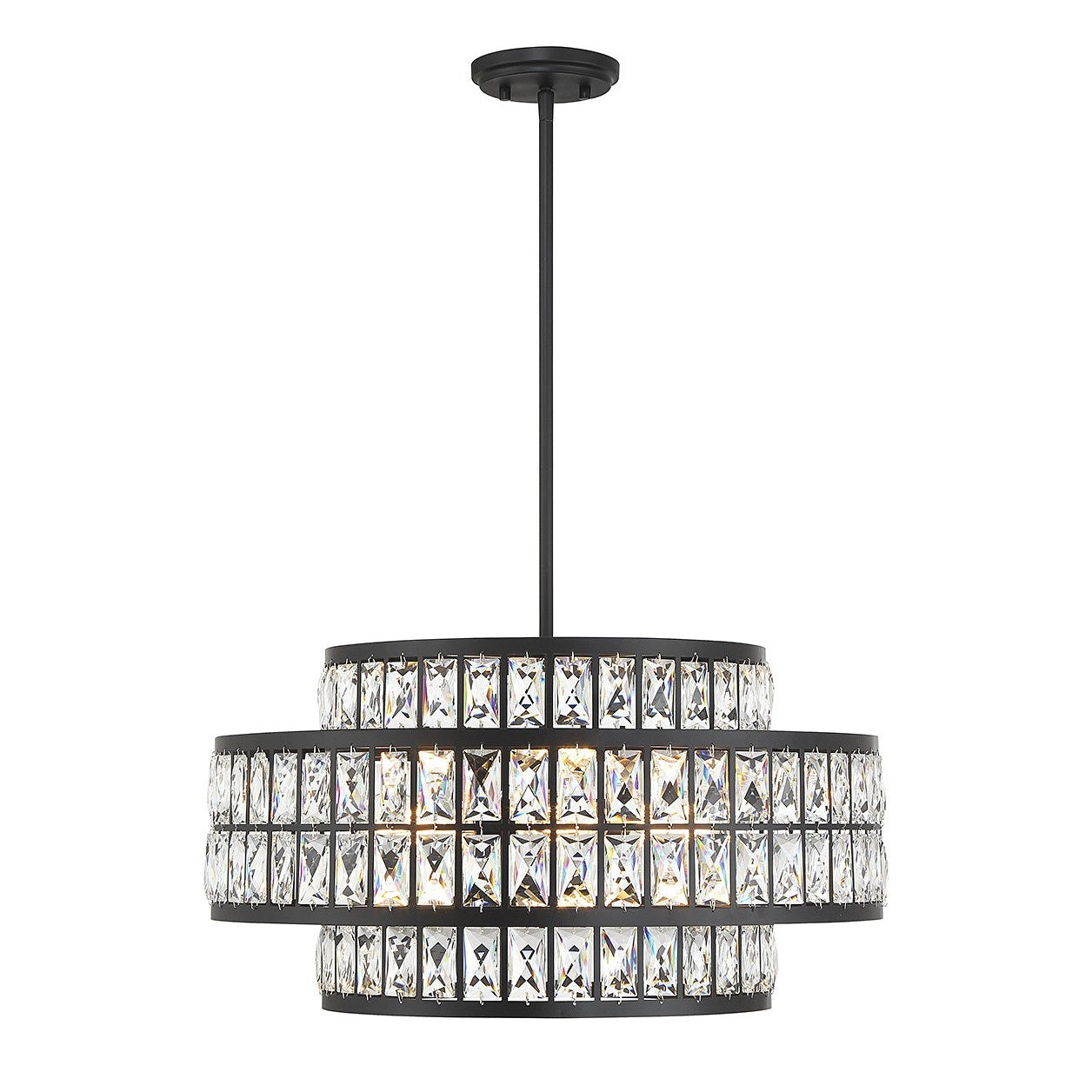 Savoy House - 7-9046-4-89 - Four Light Pendant - Renzo - Matte Black