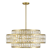 Savoy House - 7-9048-6-322 - Six Light Pendant - Renzo - Warm Brass
