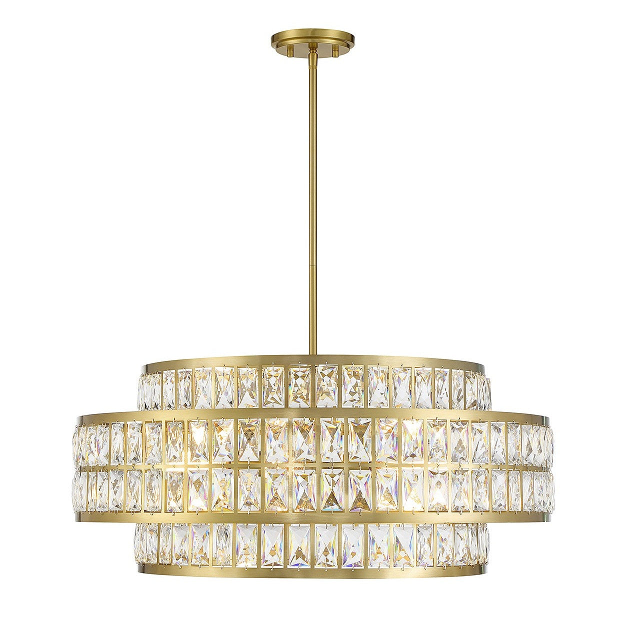 Savoy House - 7-9048-6-322 - Six Light Pendant - Renzo - Warm Brass