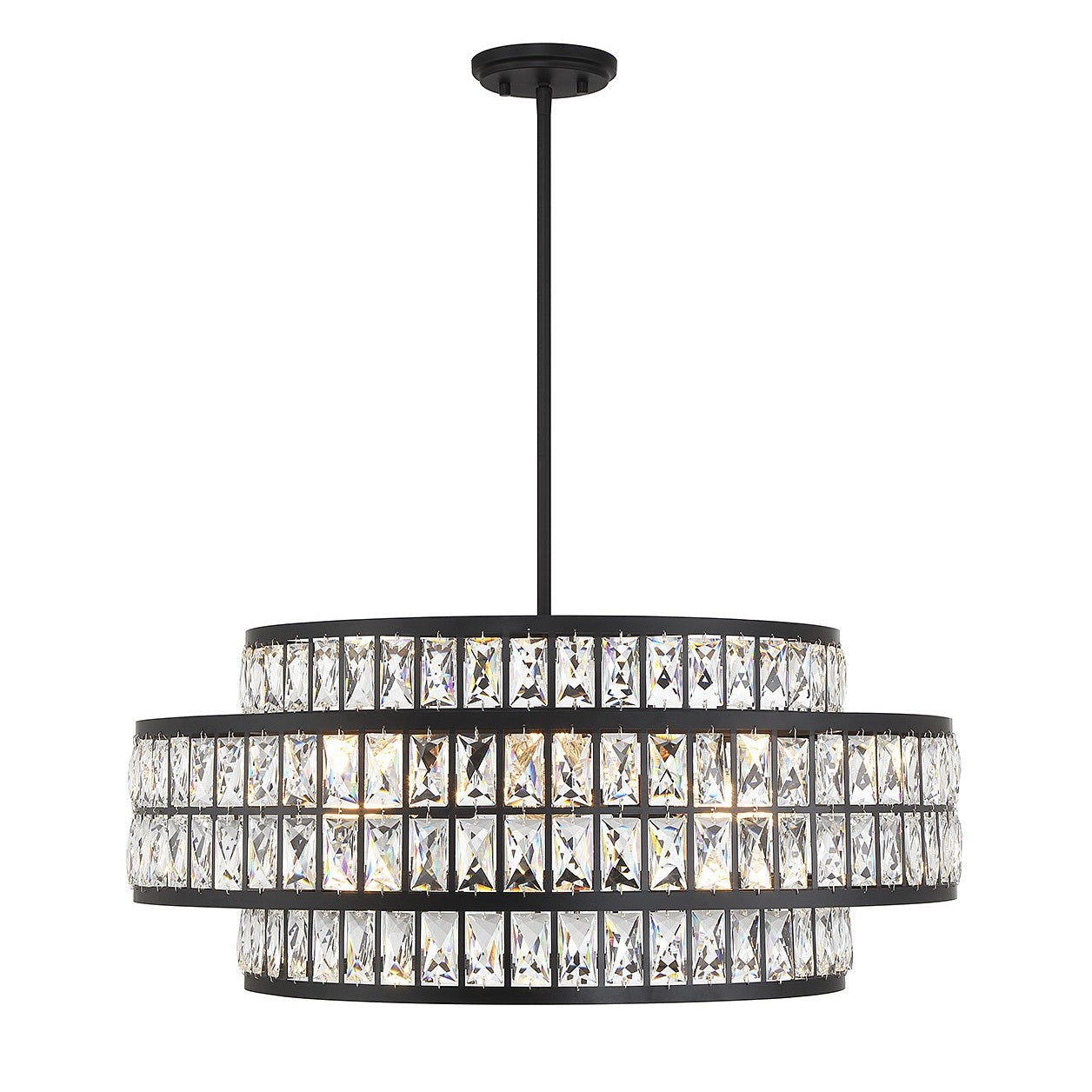 Savoy House - 7-9048-6-89 - Six Light Pendant - Renzo - Matte Black