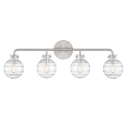 Savoy House - 8-4300-4-SN - Four Light Bathroom Vanity - Mason - Satin Nickel