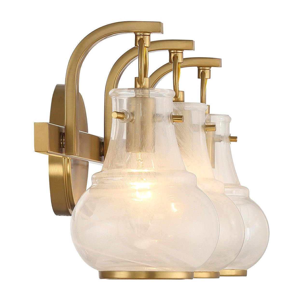 Savoy House - 8-4417-3-322 - Three Light Bathroom Vanity - Adams - Warm Brass