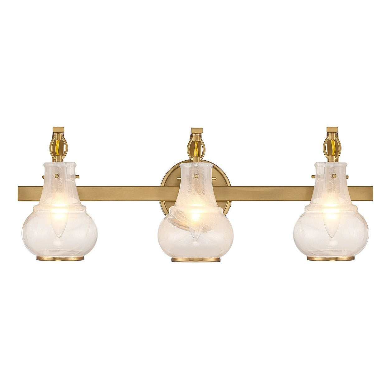 Savoy House - 8-4417-3-322 - Three Light Bathroom Vanity - Adams - Warm Brass