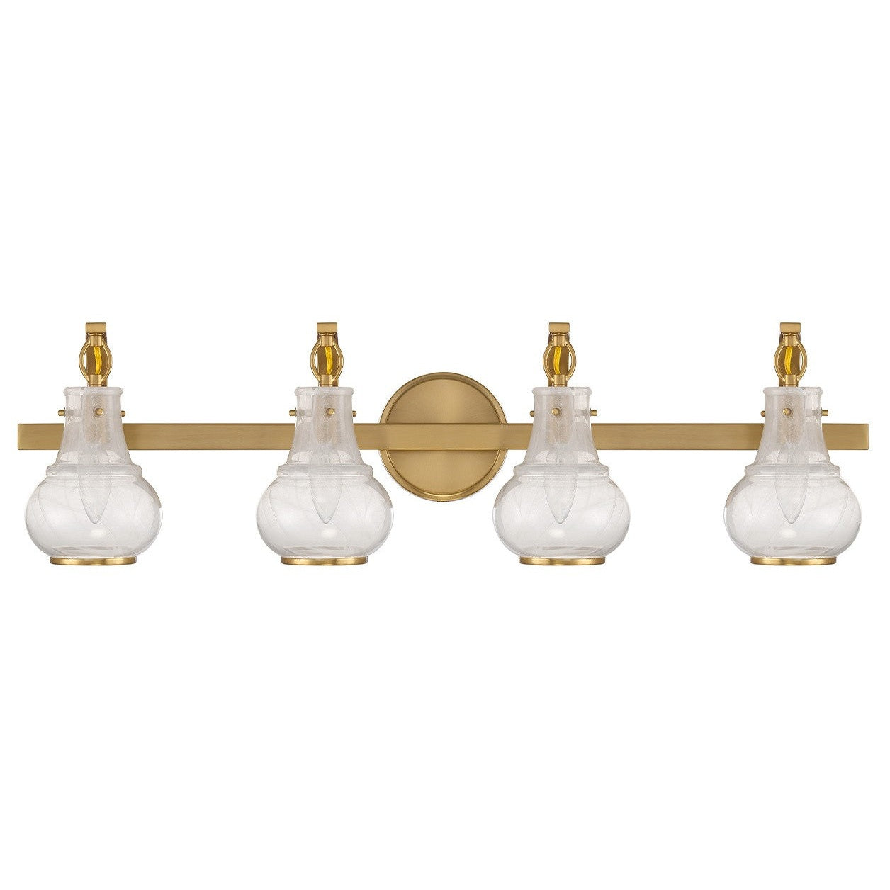 Savoy House - 8-4417-4-322 - Four Light Bathroom Vanity - Adams - Warm Brass