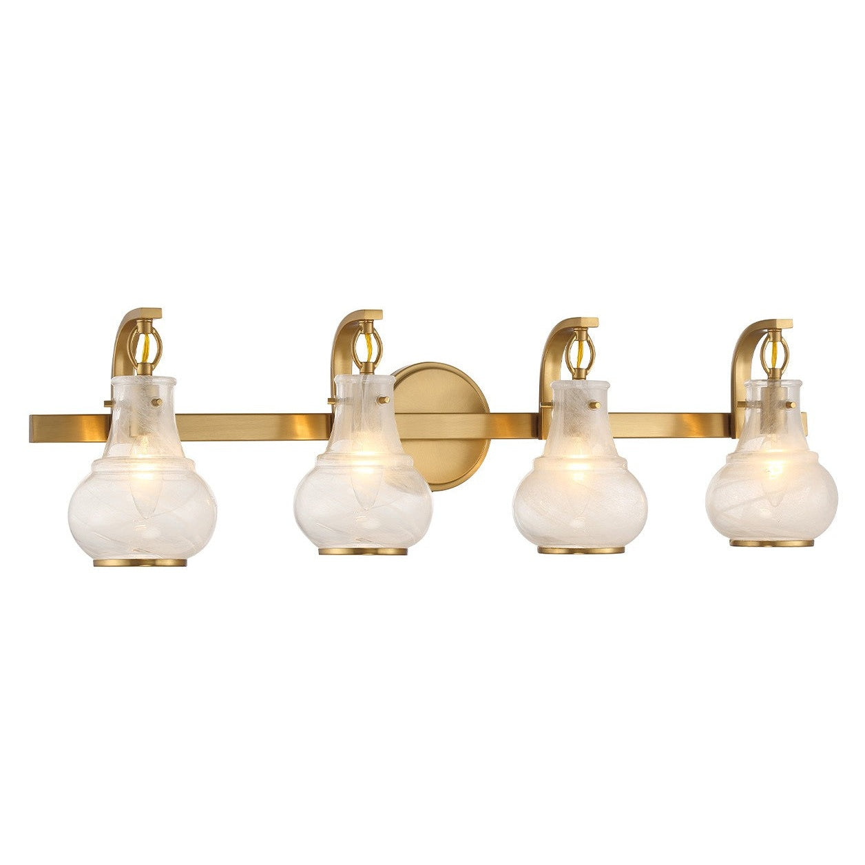 Savoy House - 8-4417-4-322 - Four Light Bathroom Vanity - Adams - Warm Brass