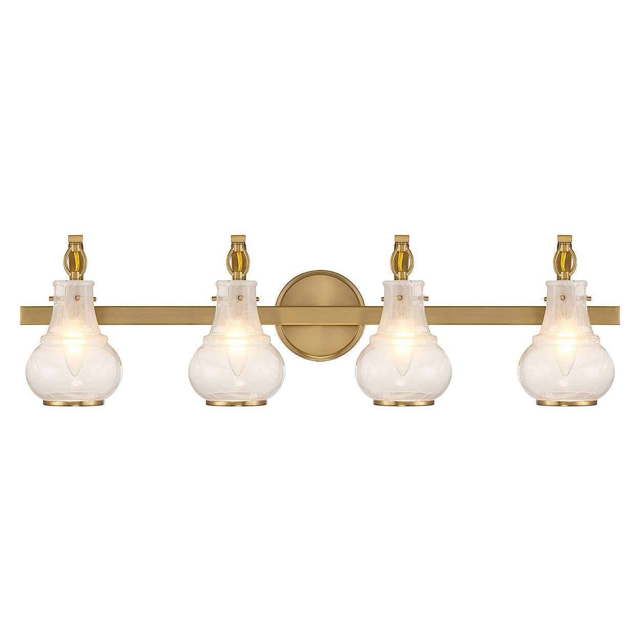 Savoy House - 8-4417-4-322 - Four Light Bathroom Vanity - Adams - Warm Brass