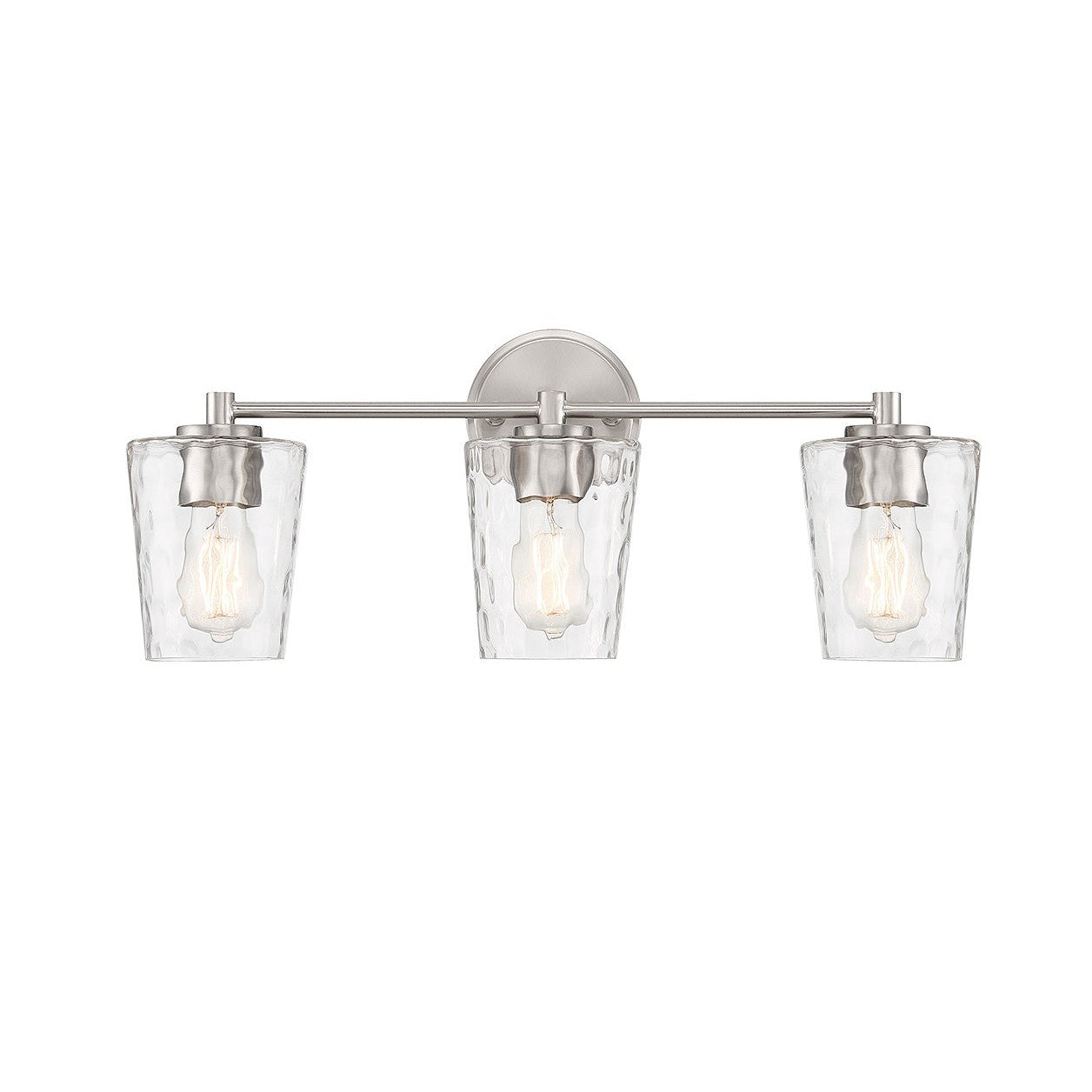 Savoy House - 8-5606-3-SN - Three Light Bathroom Vanity - Ballas - Satin Nickel