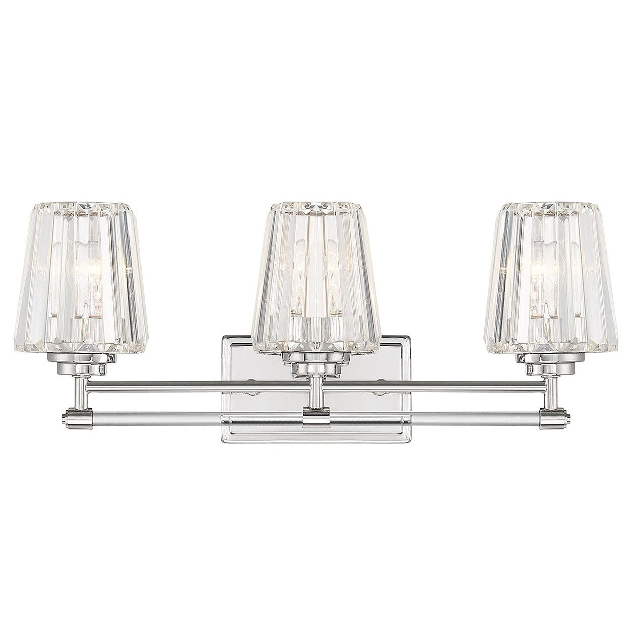 Savoy House - 8-6001-3-109 - Three Light Bathroom Vanity - Garnet - Polished Nickel
