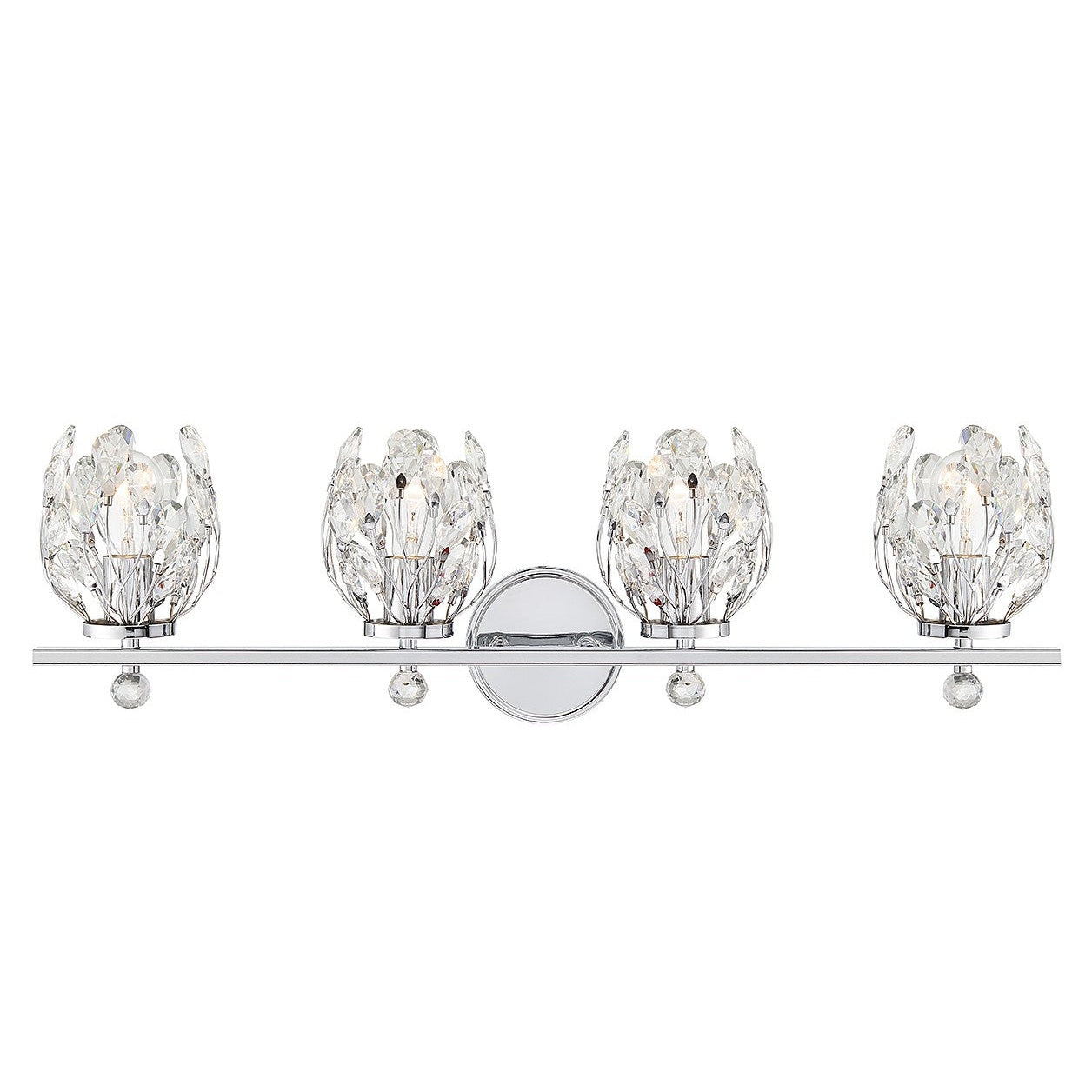 Savoy House - 8-6601-4-11 - Four Light Bathroom Vanity - Moreno - Chrome