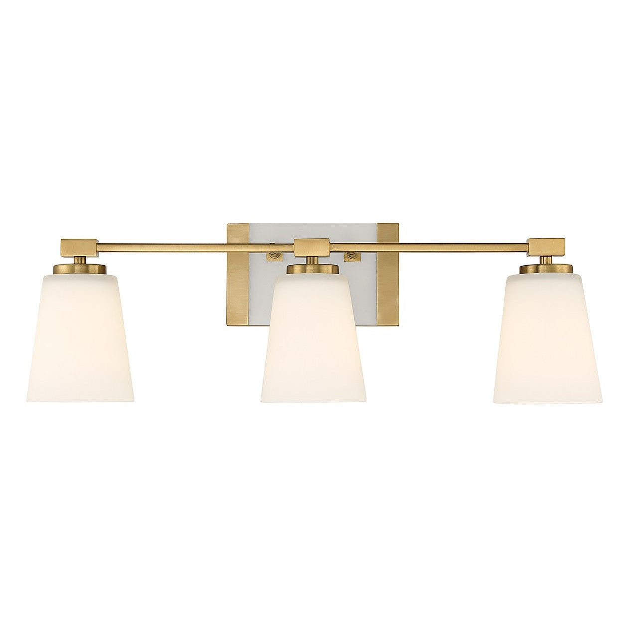 Savoy House - 8-6901-3-322 - Three Light Bathroom Vanity - Darby - Warm Brass