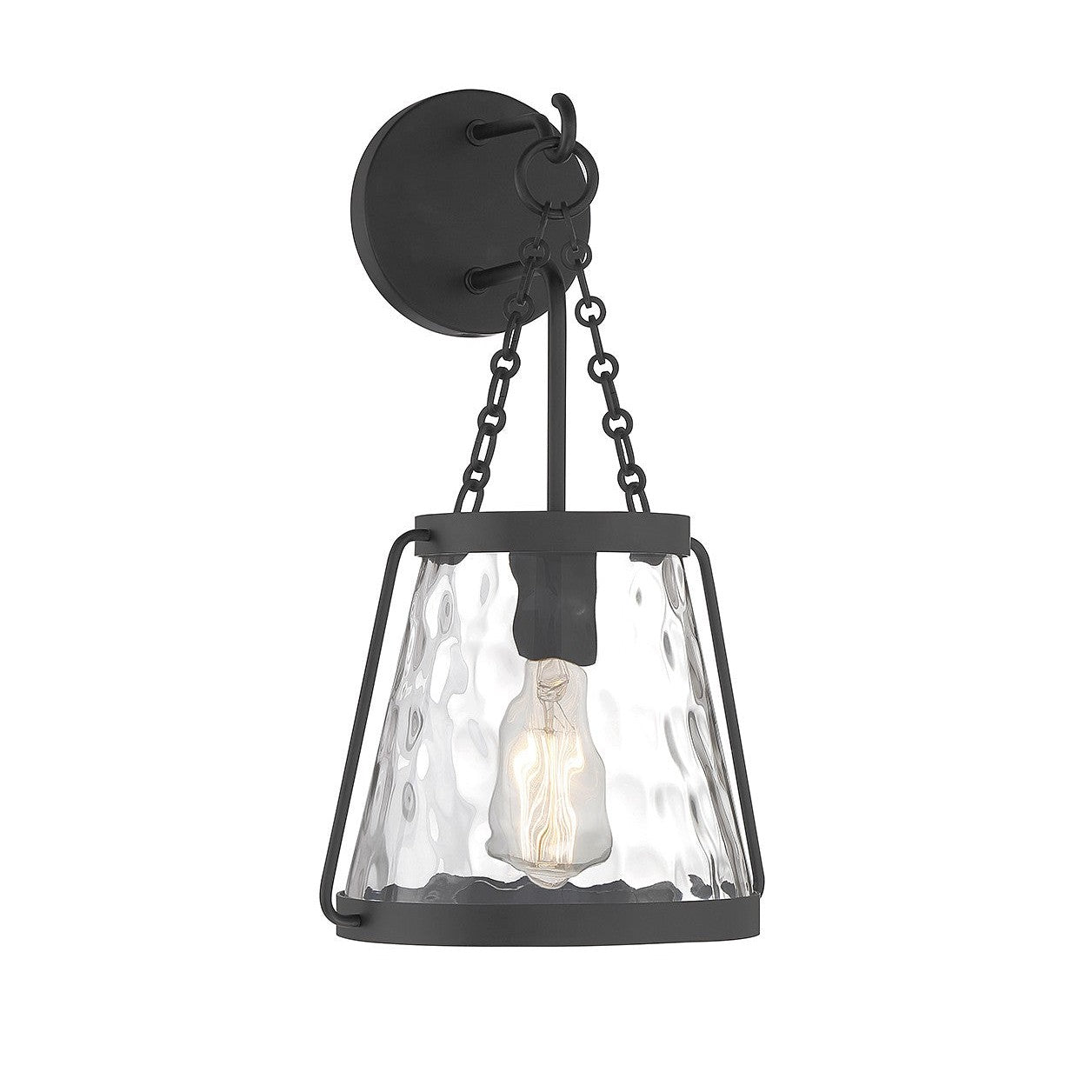 Savoy House - 9-1801-1-89 - One Light Wall Sconce - Crawford - Matte Black