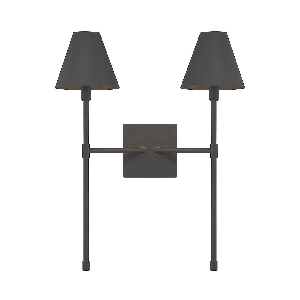 Savoy House - 9-5202-2-89 - Two Light Wall Sconce - Jefferson - Matte Black