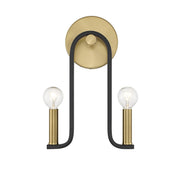 Savoy House - 9-5531-2-143 - Two Light Wall Sconce - Archway - Matte Black with Warm Brass