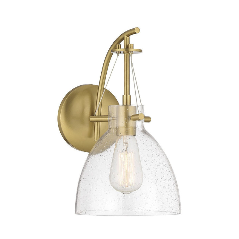 Savoy House - 9-7005-1-322 - One Light Wall Sconce - Foster - Warm Brass