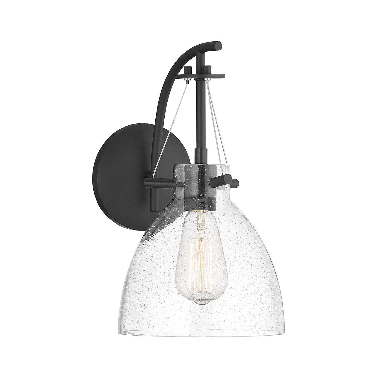 Savoy House - 9-7005-1-89 - One Light Wall Sconce - Foster - Matte Black
