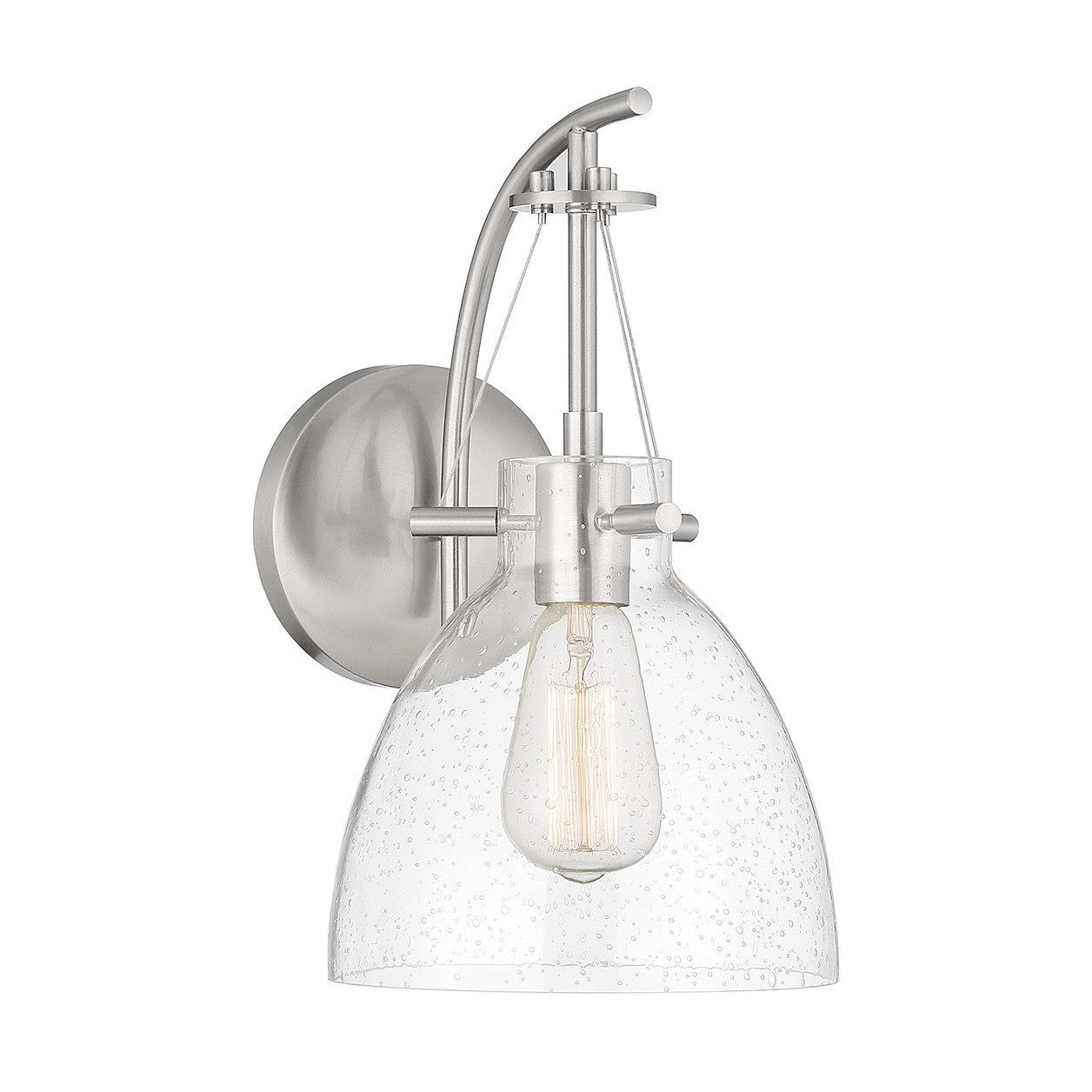 Savoy House - 9-7005-1-SN - One Light Wall Sconce - Foster - Satin Nickel