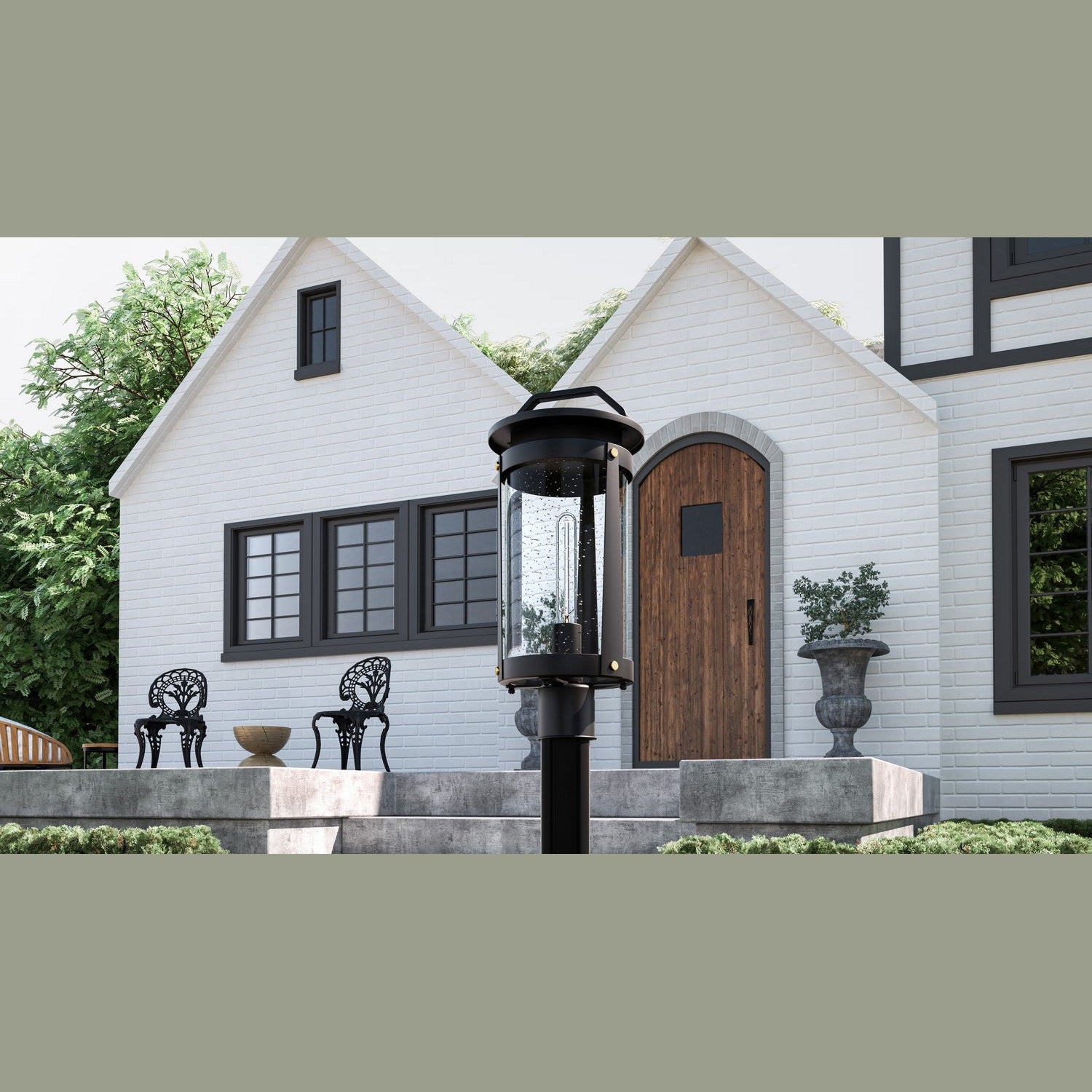 Quoizel - CLI9009EK - One Light Outdoor Post Mount - Clifton - Earth Black
