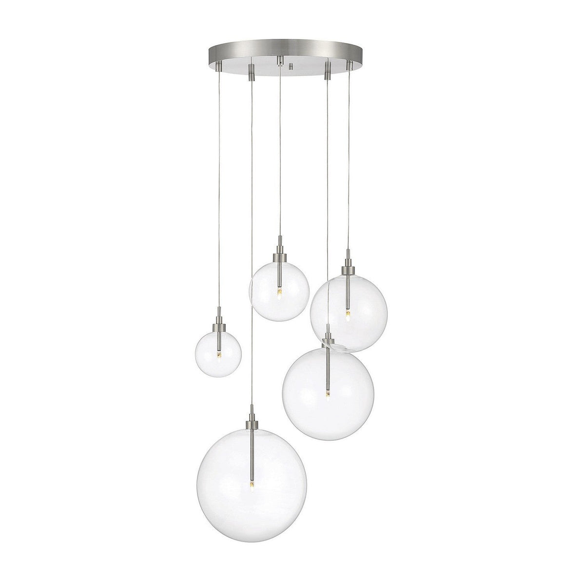Meridian - M10099BN - LED Pendant - Brushed Nickel