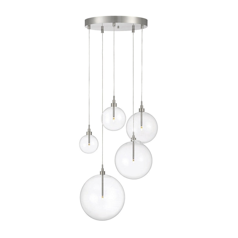 Meridian - M10099BN - LED Pendant - Brushed Nickel