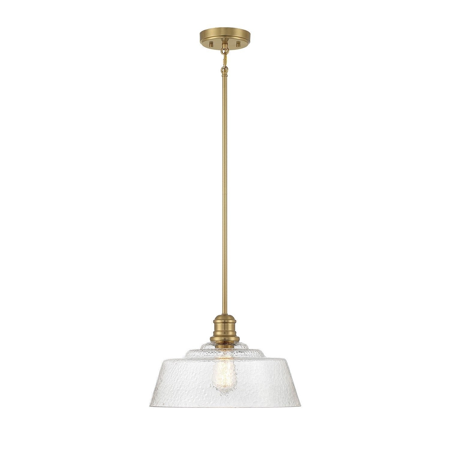 Meridian - M7023NB - One Light Pendant - Natural Brass