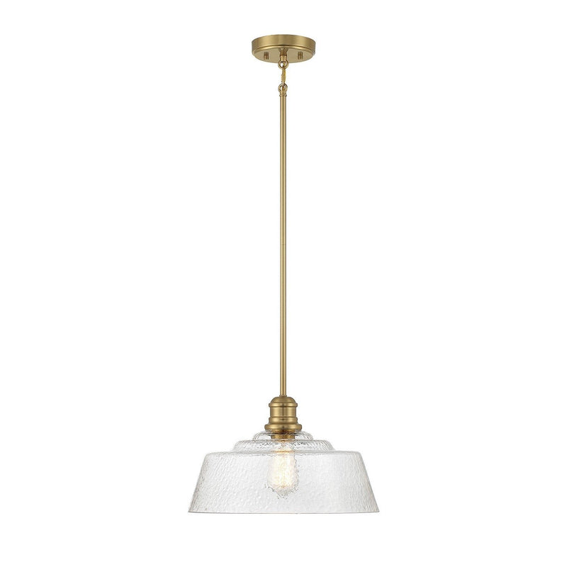 Meridian - M7023NB - One Light Pendant - Natural Brass