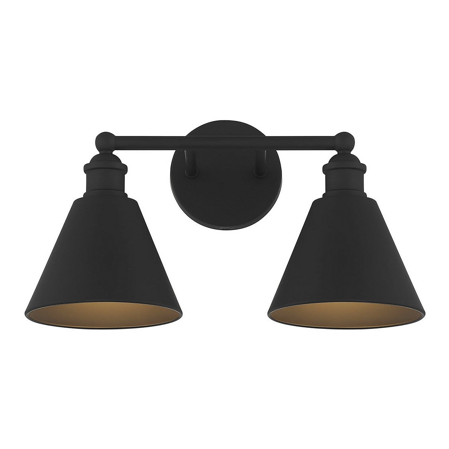 Meridian - M80063MBK - Two Light Bathroom Vanity Light - Matte Black