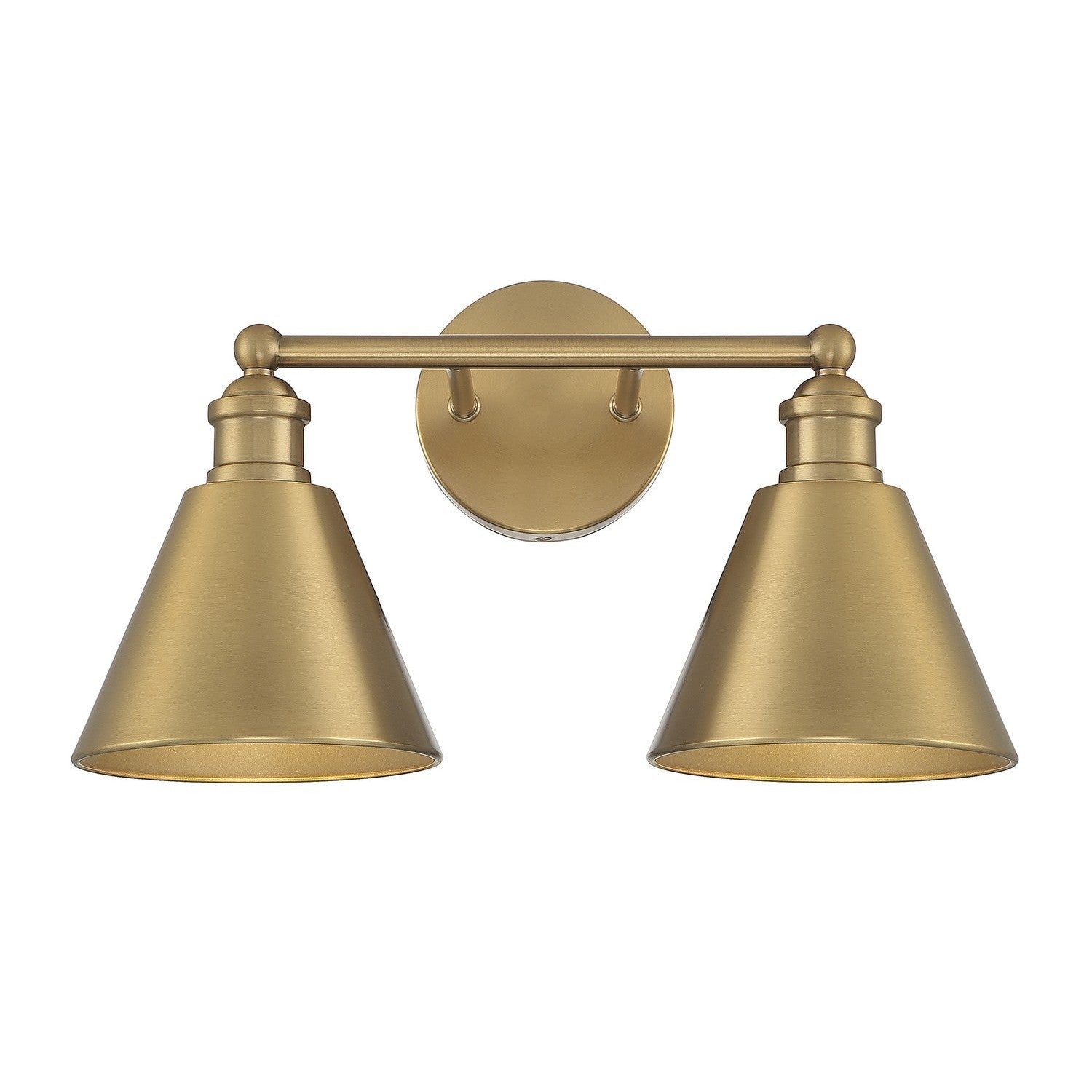 Meridian - M80063NB - Two Light Bathroom Vanity Light - Natural Brass