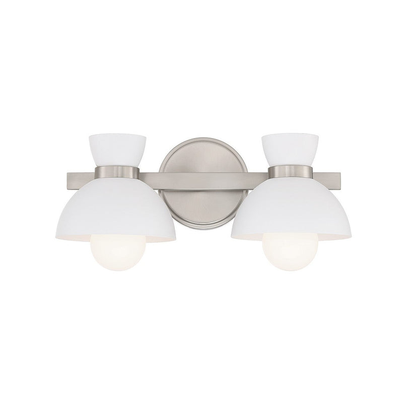 Meridian - M80074BN - Two Light Bathroom Vanity - Brushed Nickel