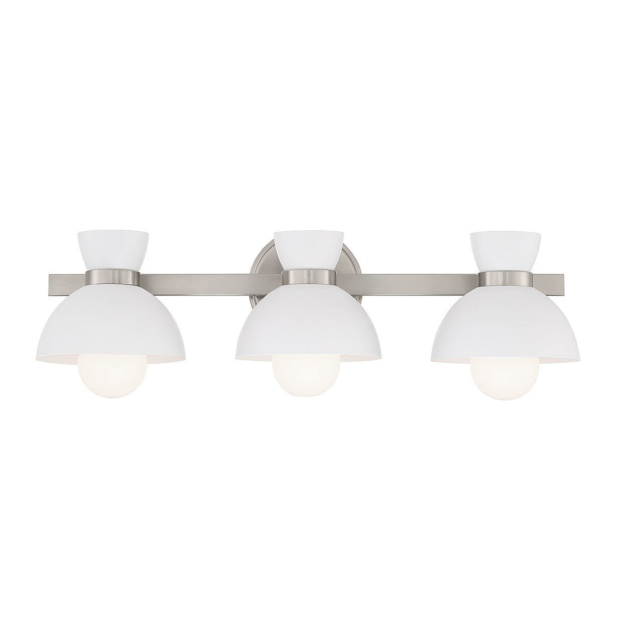 Meridian - M80075BN - Three Light Bathroom Vanity - Brushed Nickel