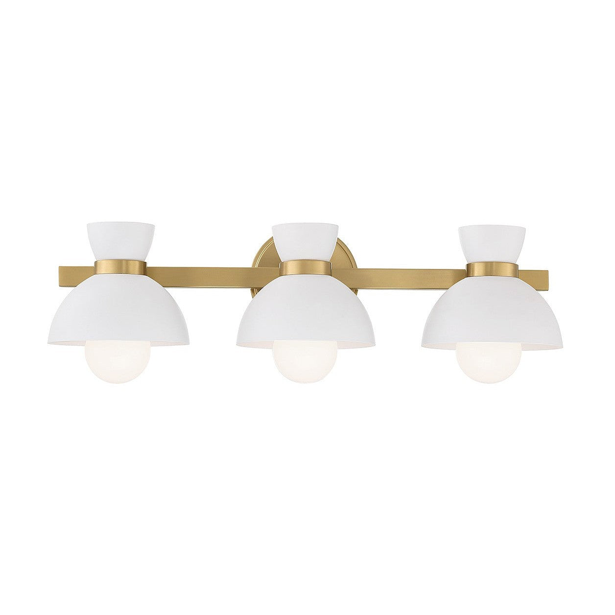 Meridian - M80075NB - Three Light Bathroom Vanity - Natural Brass